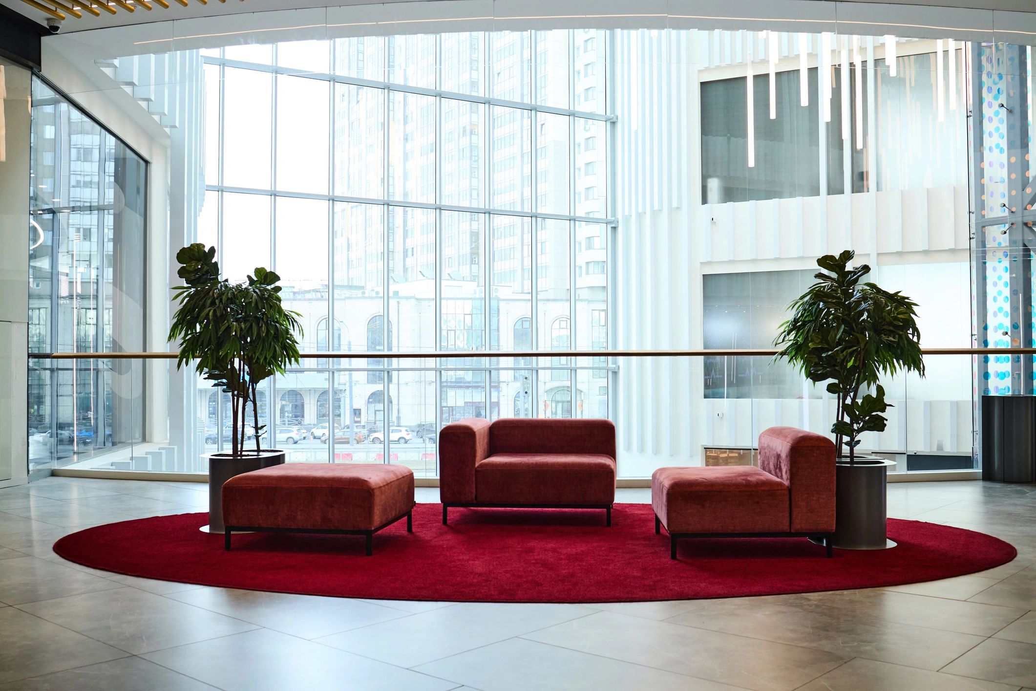 Modern commercial property lobby interior
