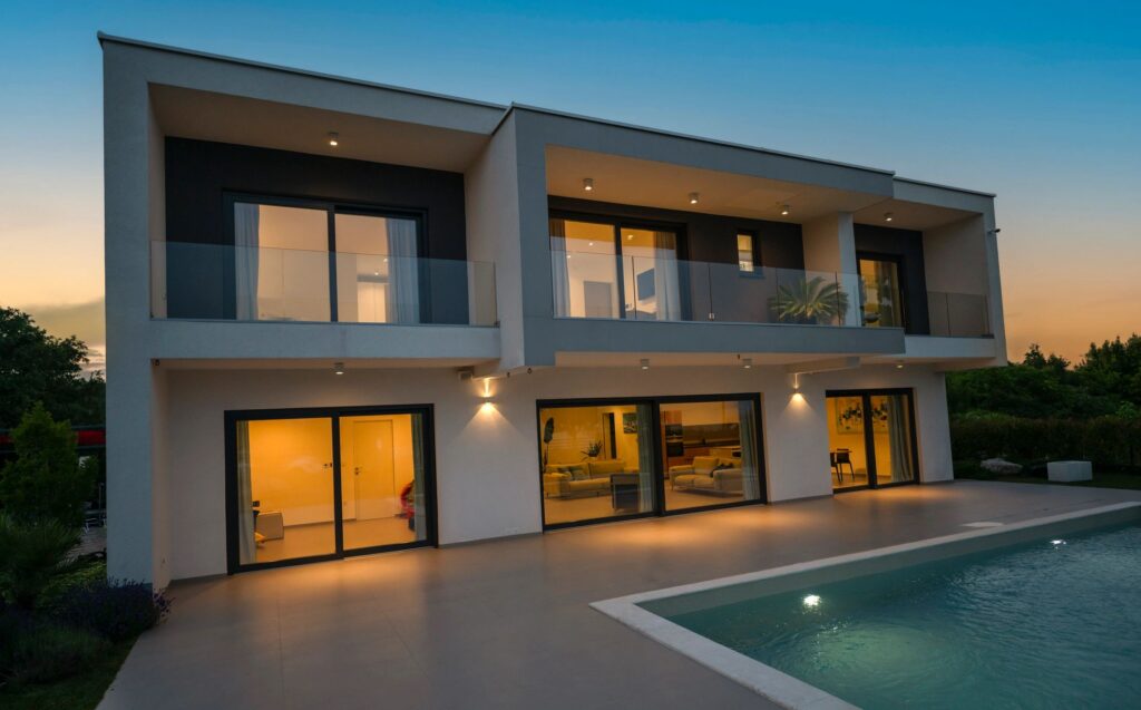 Exterior View of Modern House